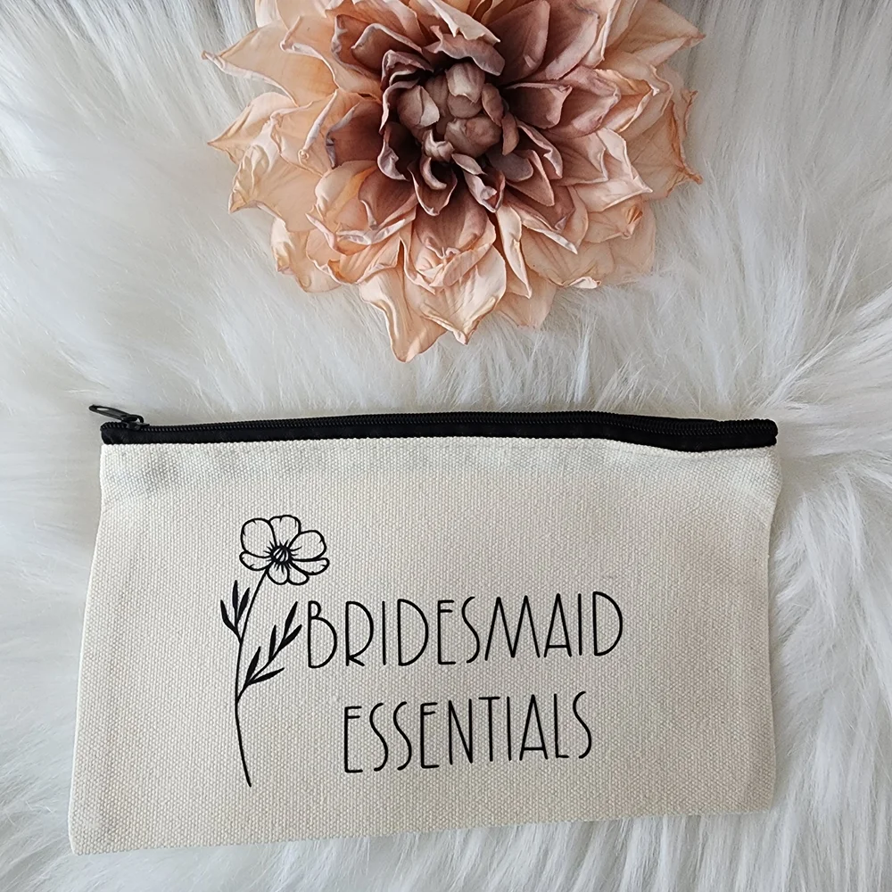 Bridal Party Essentials Pouches Set Of 3 - Picture 4 of 7